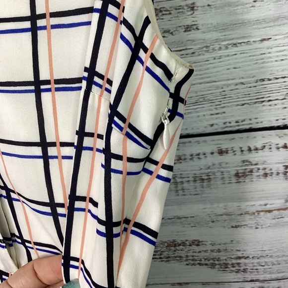 BANANA REPUBLIC SIZE 8 PLAID DRESS SUMMER BEACH VACATION GUC - Picture 10 of 16